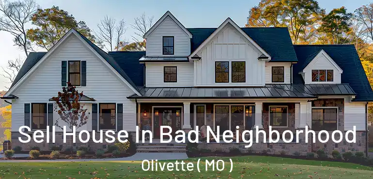  Sell House In Bad Neighborhood Olivette ( MO )