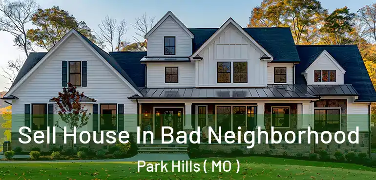  Sell House In Bad Neighborhood Park Hills ( MO )