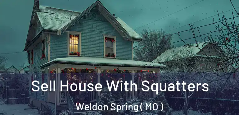  Sell House With Squatters Weldon Spring ( MO )