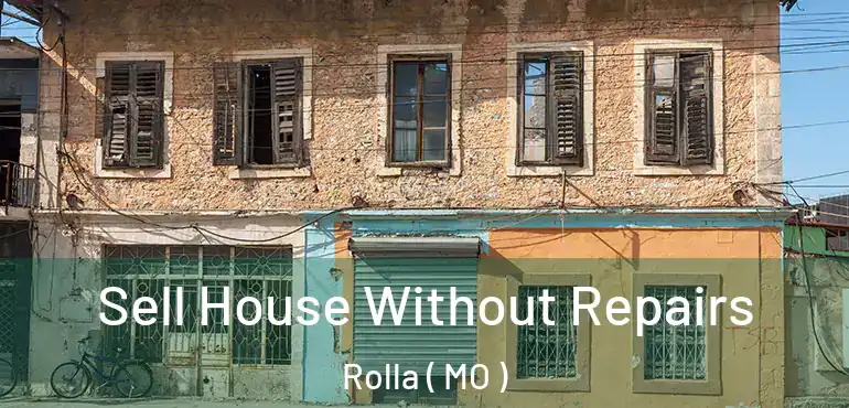  Sell House Without Repairs Rolla ( MO )